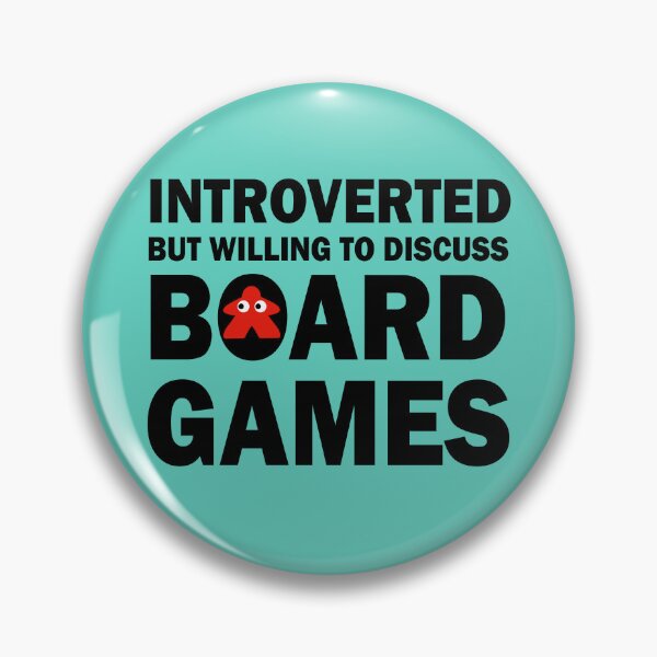 Item preview, Introverted but willing to discuss Board Games + Red Meeple designed and sold by Sky-99.