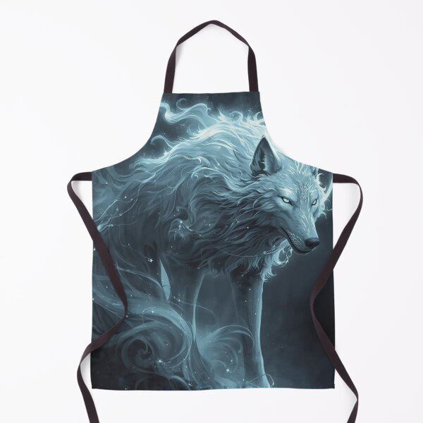 Item preview, Spectral Cosmic Wolf Guardian Dark Fantasy Medieval  designed and sold by Creativity Meets Healing.