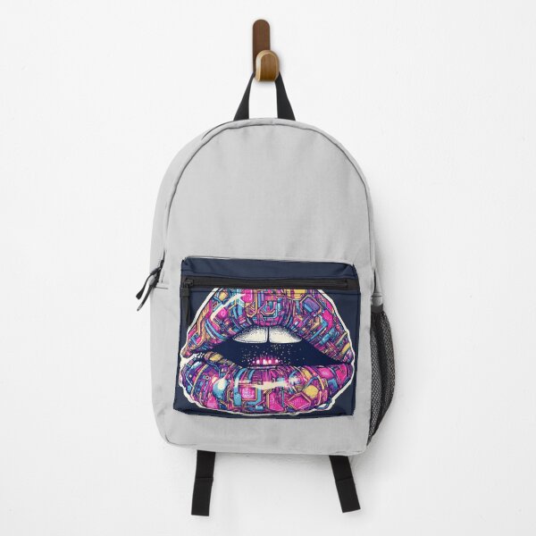 Item preview, Cyberpunk Lips – Futuristic Pop Art Illustration designed and sold by Grafititee.