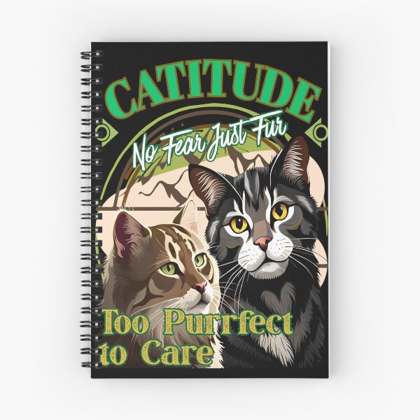 Item preview, CATITUDE / No Fear Just Fur designed and sold by DZ Loumatti.