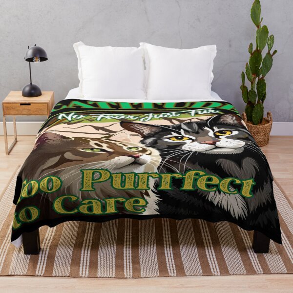 Item preview, CATITUDE / No Fear Just Fur designed and sold by DZ Loumatti.