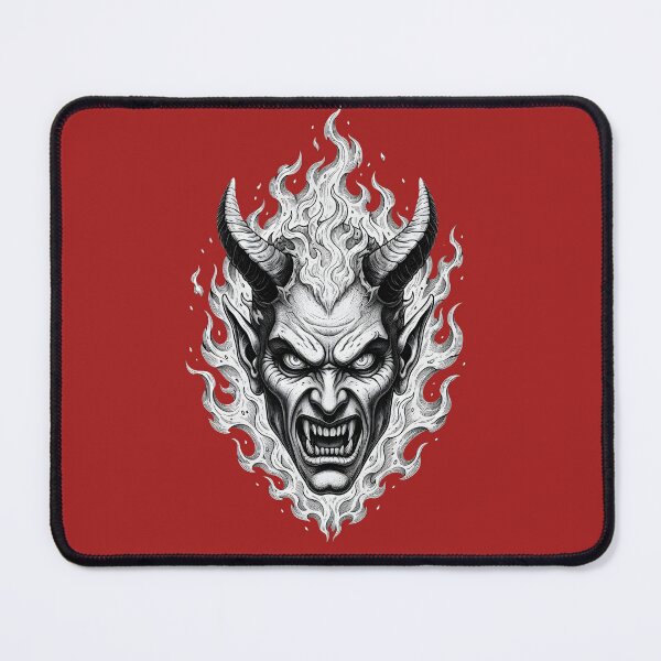 Item preview, TATTOO OF A DEVIL AMONG THE FLAMES designed and sold by infinitearte.