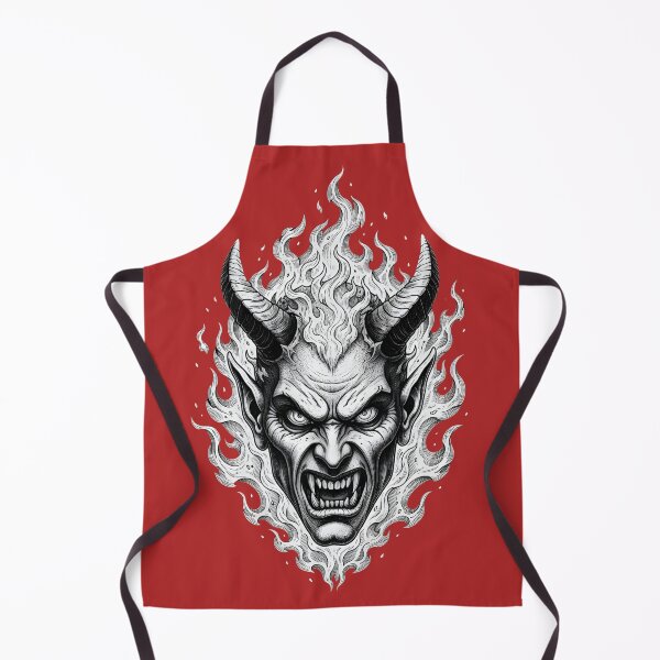 Item preview, TATTOO OF A DEVIL AMONG THE FLAMES designed and sold by infinitearte.