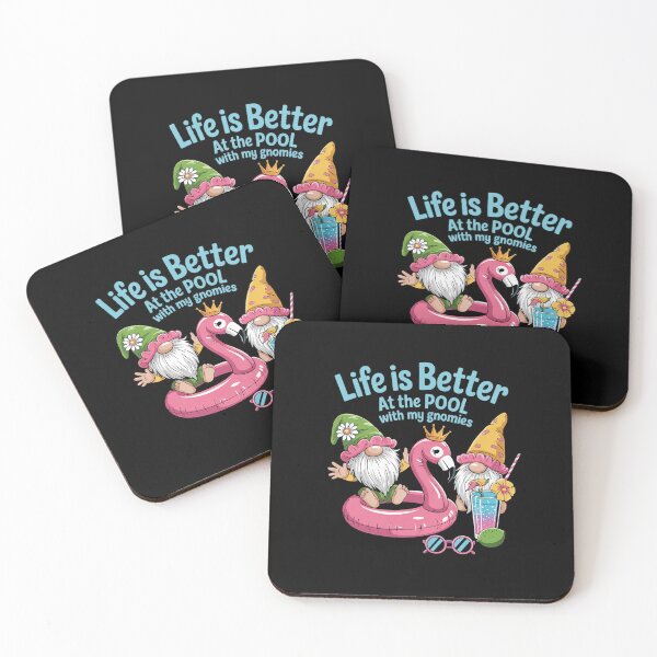 Item preview, Life Is Better At The Pool - Summer Chilling With My Gnomies  designed and sold by KonstanKoraner.