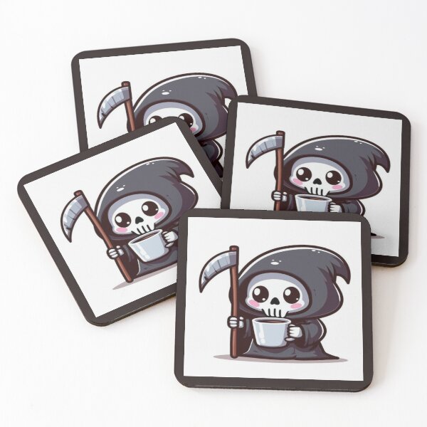 Item preview, Coffee Break Grim Reaper Artwork  designed and sold by NivyasArtistry.