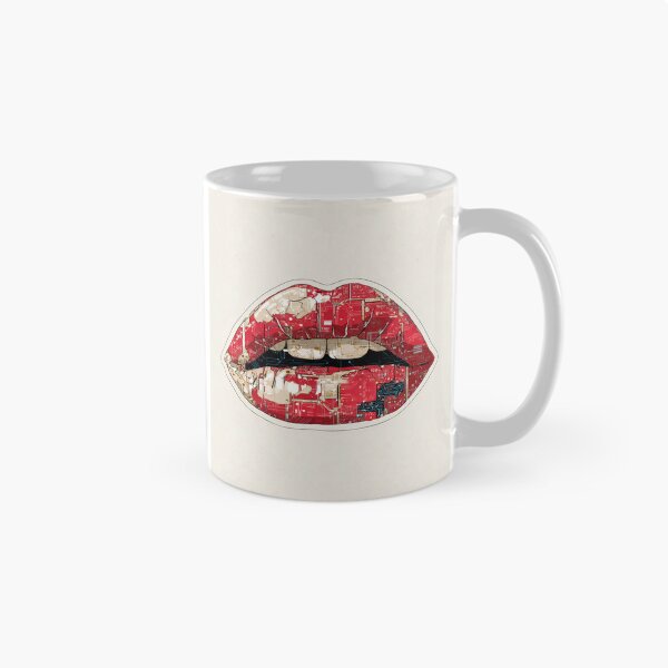Item preview, Cyberpunk Lips – Futuristic Pop Art Illustration designed and sold by Grafititee.