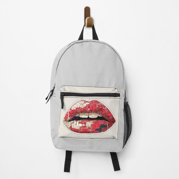 Item preview, Cyberpunk Lips – Futuristic Pop Art Illustration designed and sold by Grafititee.