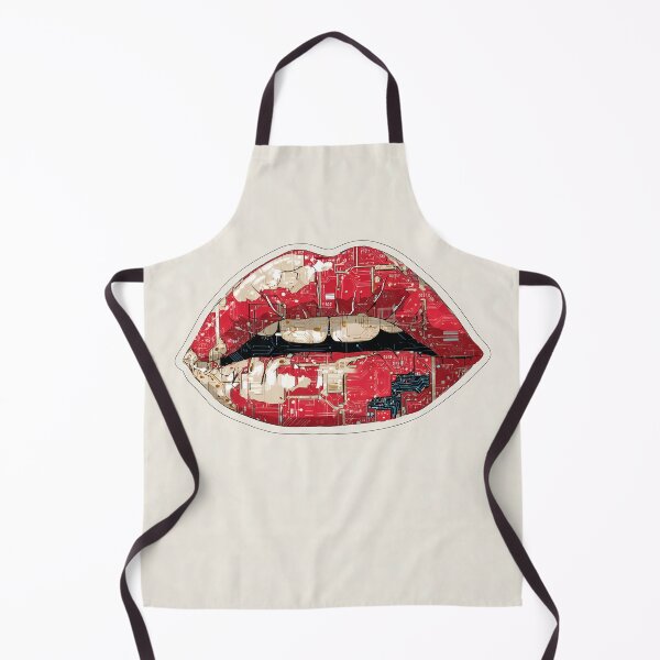 Item preview, Cyberpunk Lips – Futuristic Pop Art Illustration designed and sold by Grafititee.