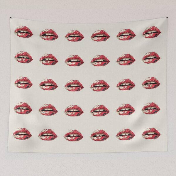 Item preview, Cyberpunk Lips – Futuristic Pop Art Illustration designed and sold by Grafititee.