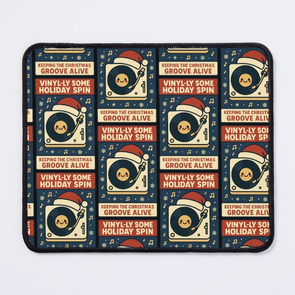 Item preview, Vinyl-ly Some Holiday Spin Retro Christmas Turntable Design designed and sold by TeeTimeTreasure.