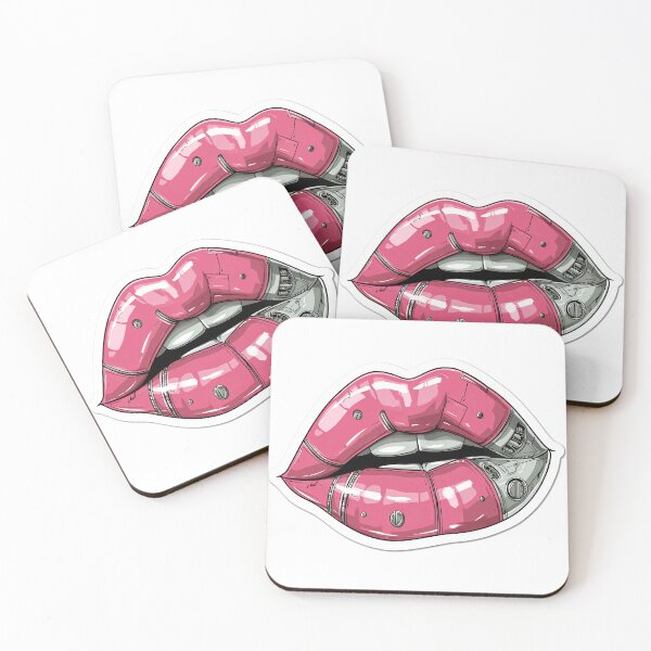 Item preview, Cyberpunk Lips – Futuristic Pop Art Illustration designed and sold by Grafititee.