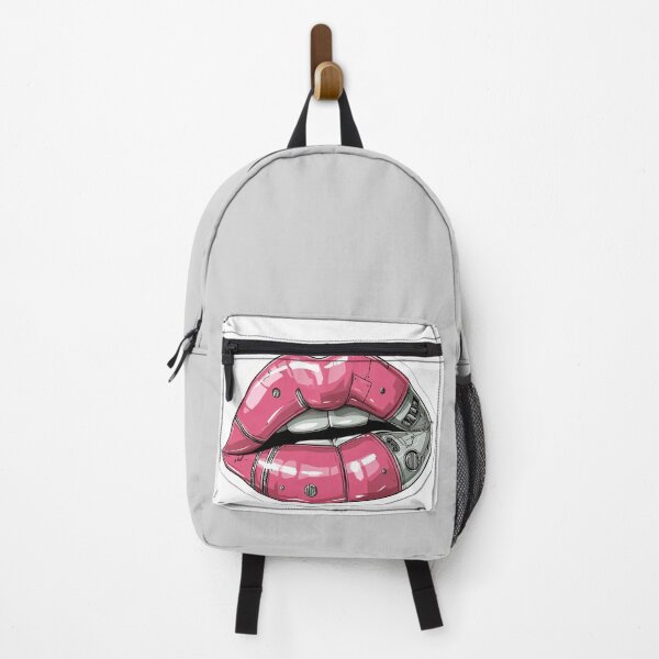 Item preview, Cyberpunk Lips – Futuristic Pop Art Illustration designed and sold by Grafititee.
