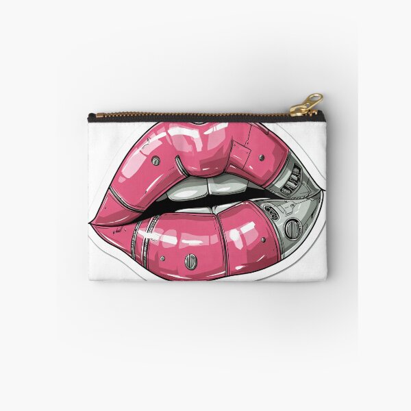 Item preview, Cyberpunk Lips – Futuristic Pop Art Illustration designed and sold by Grafititee.