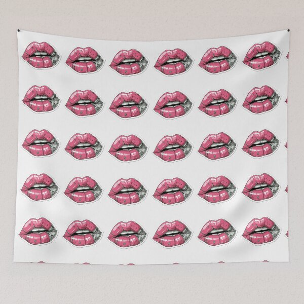 Item preview, Cyberpunk Lips – Futuristic Pop Art Illustration designed and sold by Grafititee.