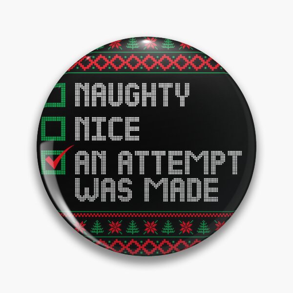Item preview, Naughty or Nice Checklist – Funny Ugly Christmas Sweater designed and sold by AdornOutfits.
