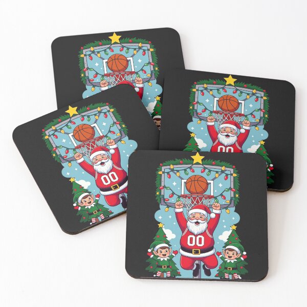Item preview, Hilarious Santa Slam Dunk Christmas Basketball T-Shirt - Festive Holiday Sports Tee for Xmas Fans 2025 designed and sold by GeniePixel.