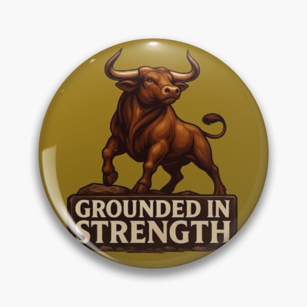 Item preview, Grounded in Strength Taurus Bull Earth Sign Power designed and sold by Kony83.