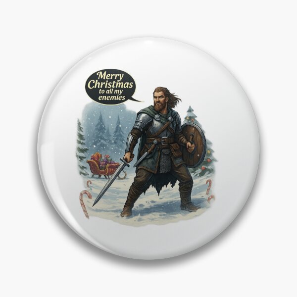Item preview, Blue-Bearded Viking Christmas Warrior – “Merry Christmas to All My Enemies” designed and sold by CelticSoulShop.