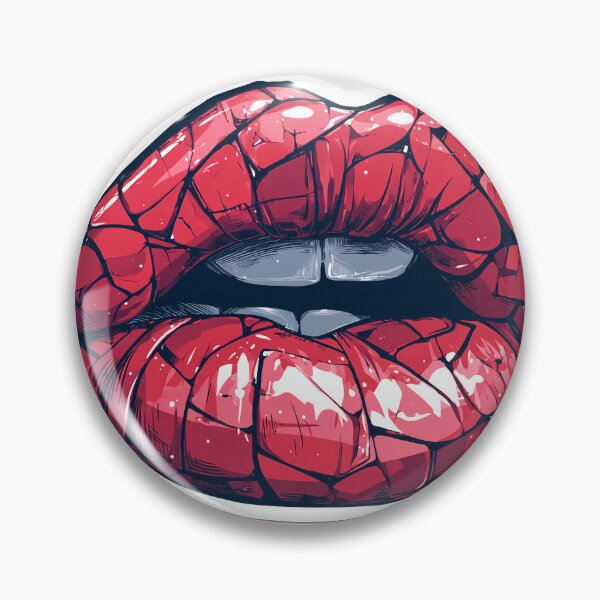 Item preview, Cyberpunk Lips – Futuristic Pop Art Illustration designed and sold by Grafititee.