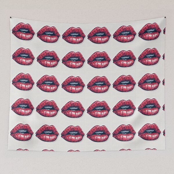 Item preview, Cyberpunk Lips – Futuristic Pop Art Illustration designed and sold by Grafititee.