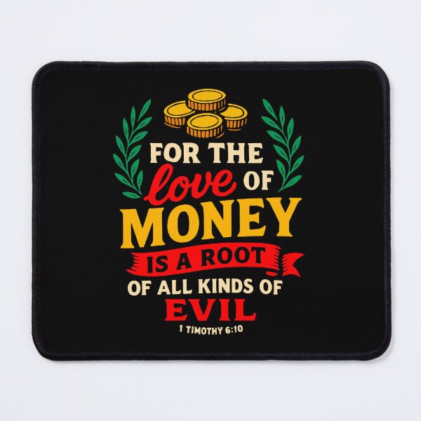 Item preview, 1 Timothy 6:10 For The Love of Money is a Root of All Kinds of Evil designed and sold by plushism.