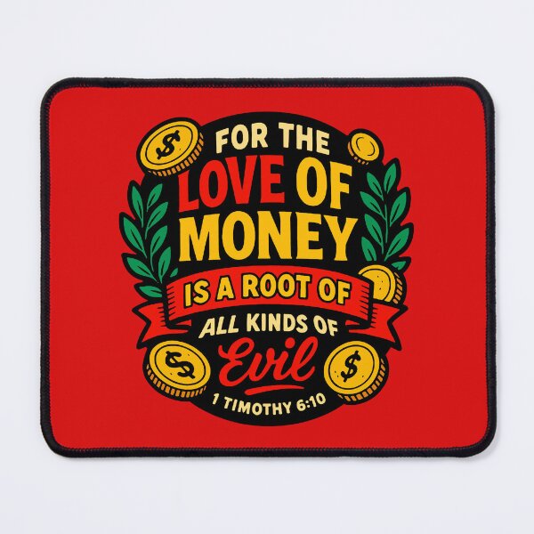 Item preview, 1 Timothy 6:10 For The Love of Money is a Root of All Kinds of Evil designed and sold by plushism.