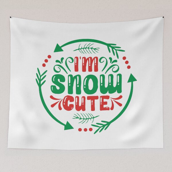 Item preview, I'm Snow Cute - Adorable Winter Snowman Pun designed and sold by FuzionRaptor.