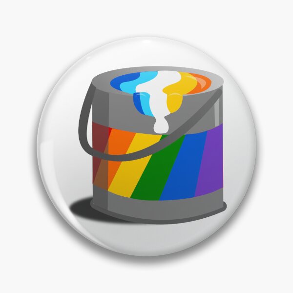 Item preview, Proud Paint Aromantic Asexual Flag in a Bucket designed and sold by HarveyHandcraftsandDesigns.