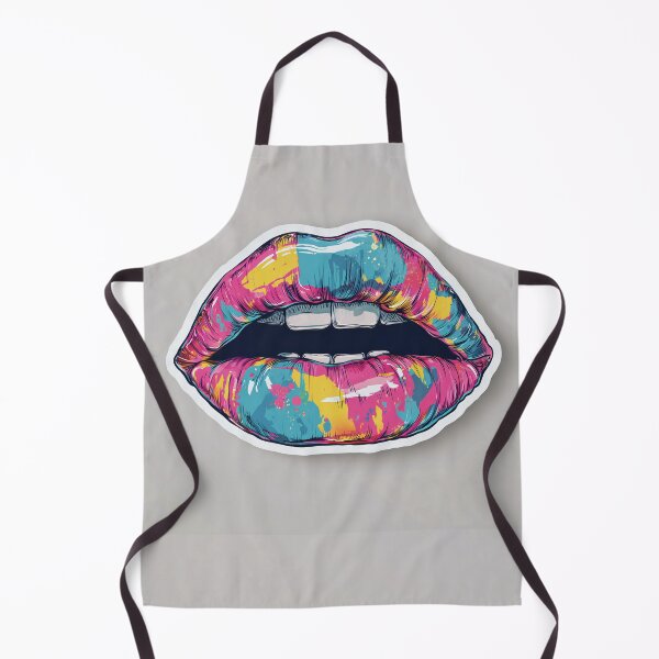 Item preview, Cyberpunk Lips – Futuristic Pop Art Illustration designed and sold by Grafititee.