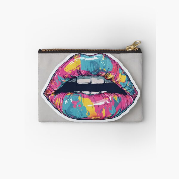 Item preview, Cyberpunk Lips – Futuristic Pop Art Illustration designed and sold by Grafititee.