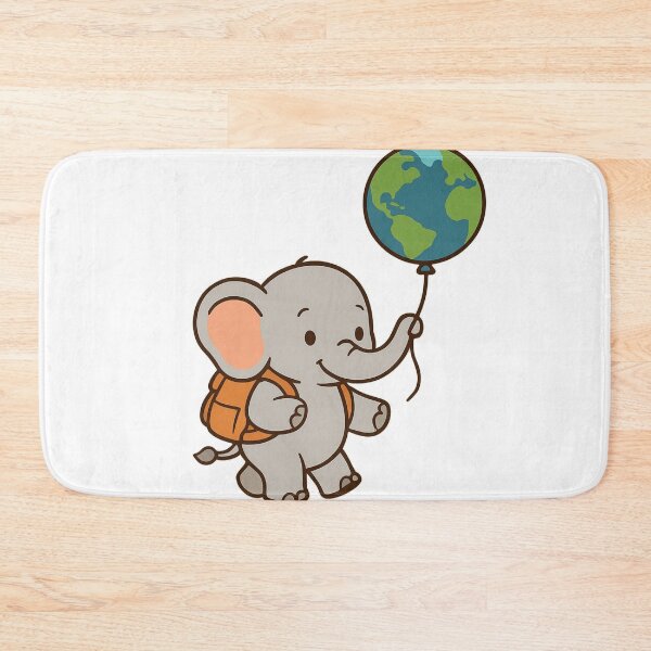 Item preview, Cute Elephant Adventure T-Shirt – Wanderlust Animal Art Tee designed and sold by KDesignCrafts.