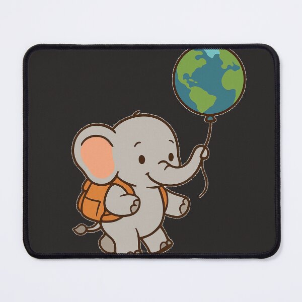 Item preview, Cute Elephant Adventure T-Shirt – Wanderlust Animal Art Tee designed and sold by KDesignCrafts.