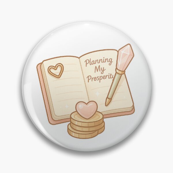 Item preview, Sacred Planner Spell Sticker | Planning My Prosperity | Manifestation Journal Art | Feminine Wealth Aesthetic designed and sold by HerDreamCodes.