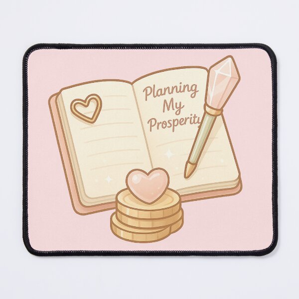 Item preview, Sacred Planner Spell Sticker | Planning My Prosperity | Manifestation Journal Art | Feminine Wealth Aesthetic designed and sold by HerDreamCodes.