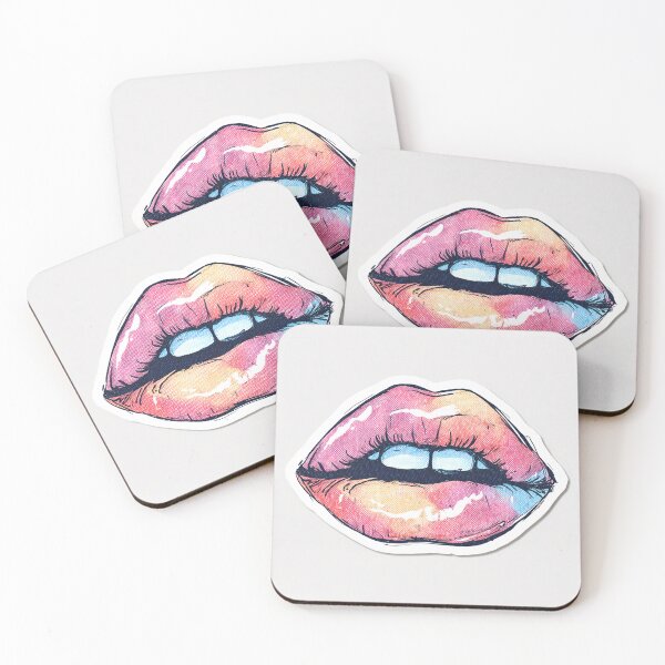 Item preview, Cyberpunk Lips – Futuristic Pop Art Illustration designed and sold by Grafititee.