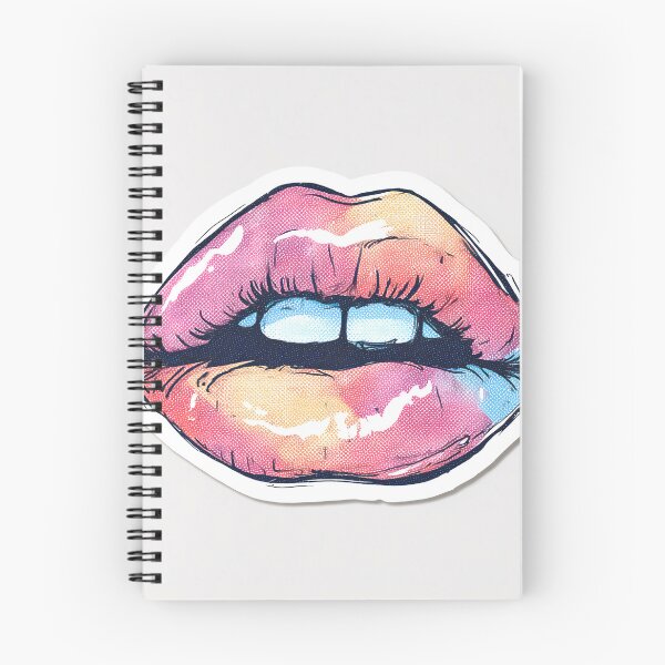 Item preview, Cyberpunk Lips – Futuristic Pop Art Illustration designed and sold by Grafititee.