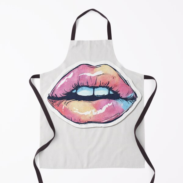 Item preview, Cyberpunk Lips – Futuristic Pop Art Illustration designed and sold by Grafititee.