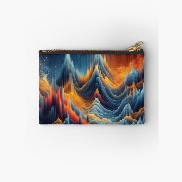 Item preview, "Digital Wave Mountainscape – Abstract Energy Landscape" designed and sold by Dogandesighn.