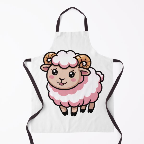 Item preview, Cute Kawaii Ram: Adorable Chibi Sheep with Horns designed and sold by RudArtAI.