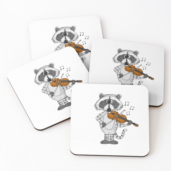 Item preview, Raccoon Playing Violin, Violinist String Musician Music Teacher designed and sold by doodlerob.