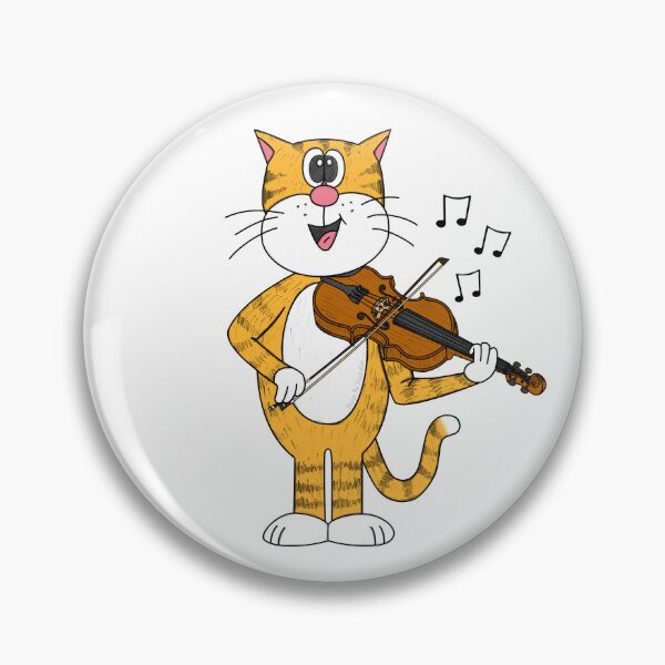 Item preview, Cat Playing Violin, Violinist String Musician Music Teacher designed and sold by doodlerob.