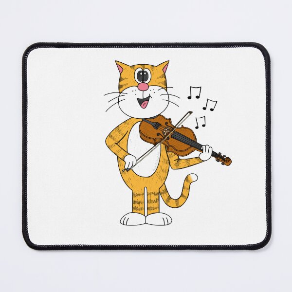Item preview, Cat Playing Violin, Violinist String Musician Music Teacher designed and sold by doodlerob.