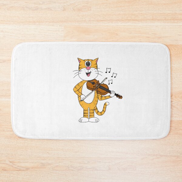 Item preview, Cat Playing Violin, Violinist String Musician Music Teacher designed and sold by doodlerob.