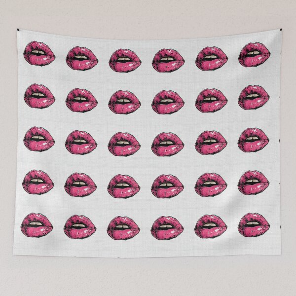 Item preview, Cyberpunk Lips – Futuristic Pop Art Illustration designed and sold by Grafititee.