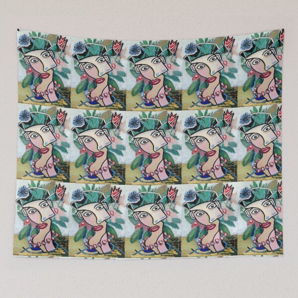 Item preview, lady with flowers.by c.a.2025 designed and sold by smiley100.