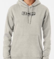 Eat Sleep Dropship Design Black Pullover Hoodie