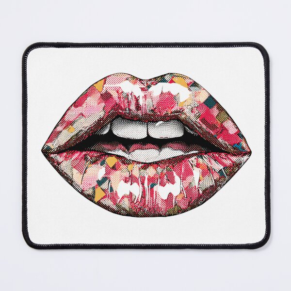 Item preview, Cyberpunk Lips – Futuristic Pop Art Illustration designed and sold by Grafititee.