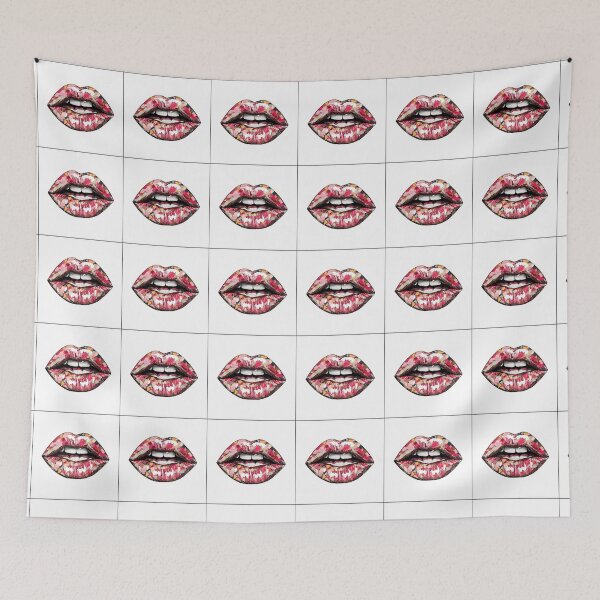 Item preview, Cyberpunk Lips – Futuristic Pop Art Illustration designed and sold by Grafititee.