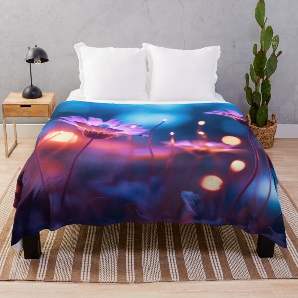 Item preview, Colorful flowers glowing in the dark designed and sold by anytka.