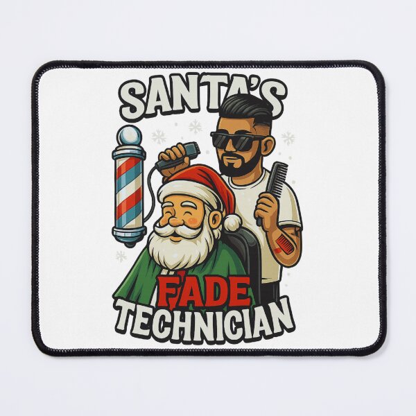 Item preview, Santa’s Fade Technician – Funny Barber Xmas Christmas T-Shirt designed and sold by chuxiedesign.